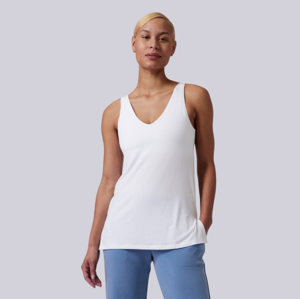 Athleta Classic White Tank Top
